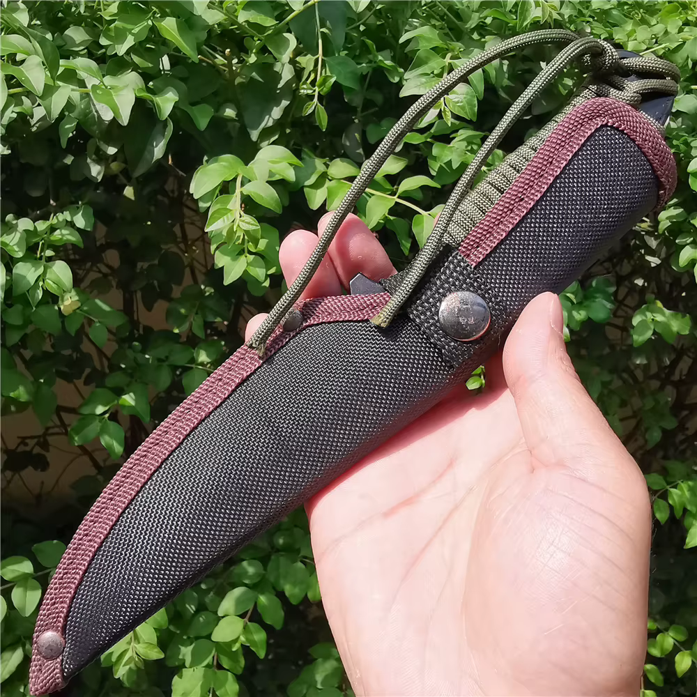 Military Tactical Fixed Blade Knife, Full-Tang Steel Construction for Survival, Camping & Professional Outdoor Use — image 5