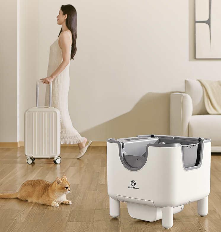 Caja de Arena Inteligente para Gatos Grande Completa Automática Estilo Abierto Auto-Limpieza Baño Higiénico para Mascotas Felinas — imagen 3