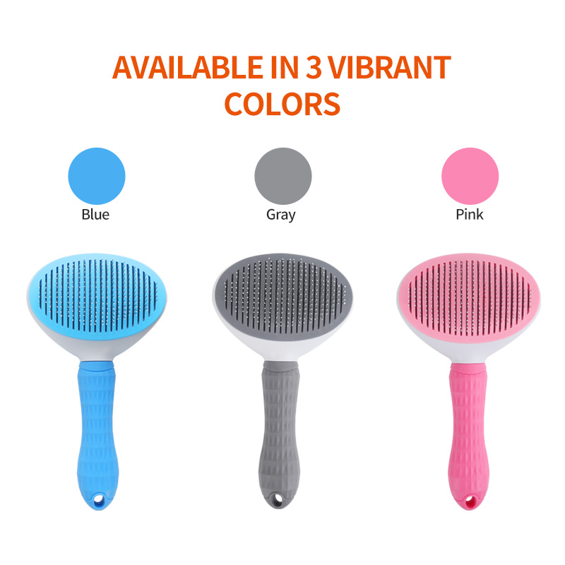 One-Click Hair Removal Pet Comb Cat Comb Automatic Hair Removal Dog Comb Pet Supplies — image 2