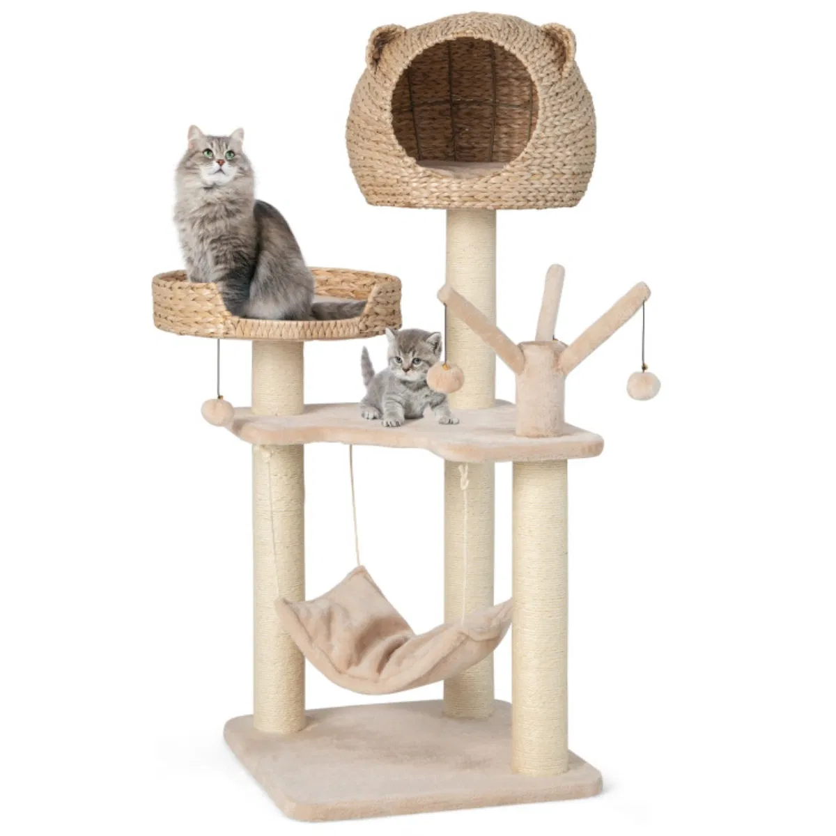 Five-story cat tree with hammock — image 6