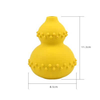 Pet Food Leakage Toy Dog Natural Rubber Educational Toy Choke Proof Gourd Slow Food Dog Toy — image 5