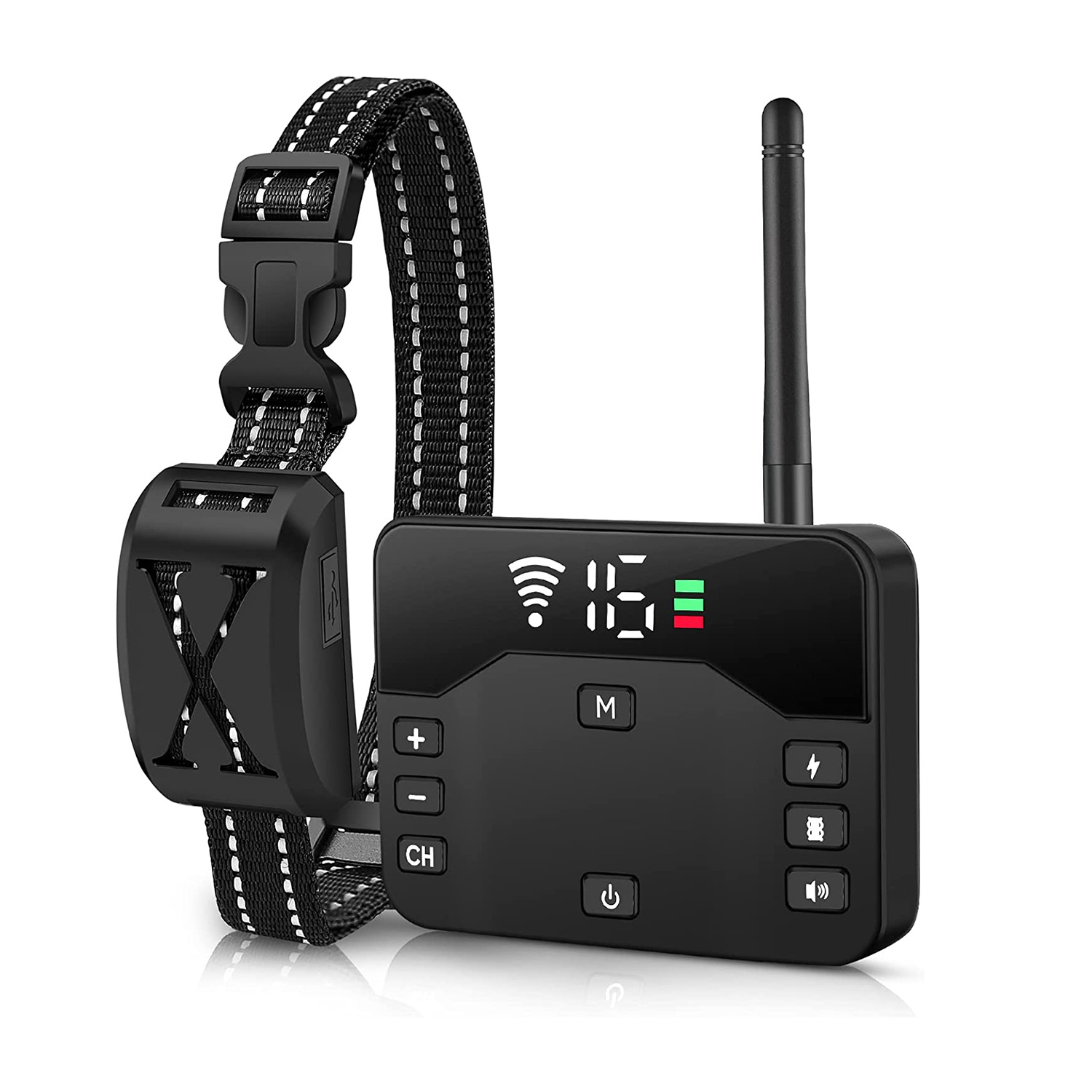 Cerca Eléctrica Inalámbrica para Perros 2 en 1 a Prueba de Agua, Sistema de Contención con Descarga para Mascotas, Collar de Entrenamiento Eléctrico con 2 Collares Receptores Para Perros Pequeños, Medianos y Grandes — imagen 7