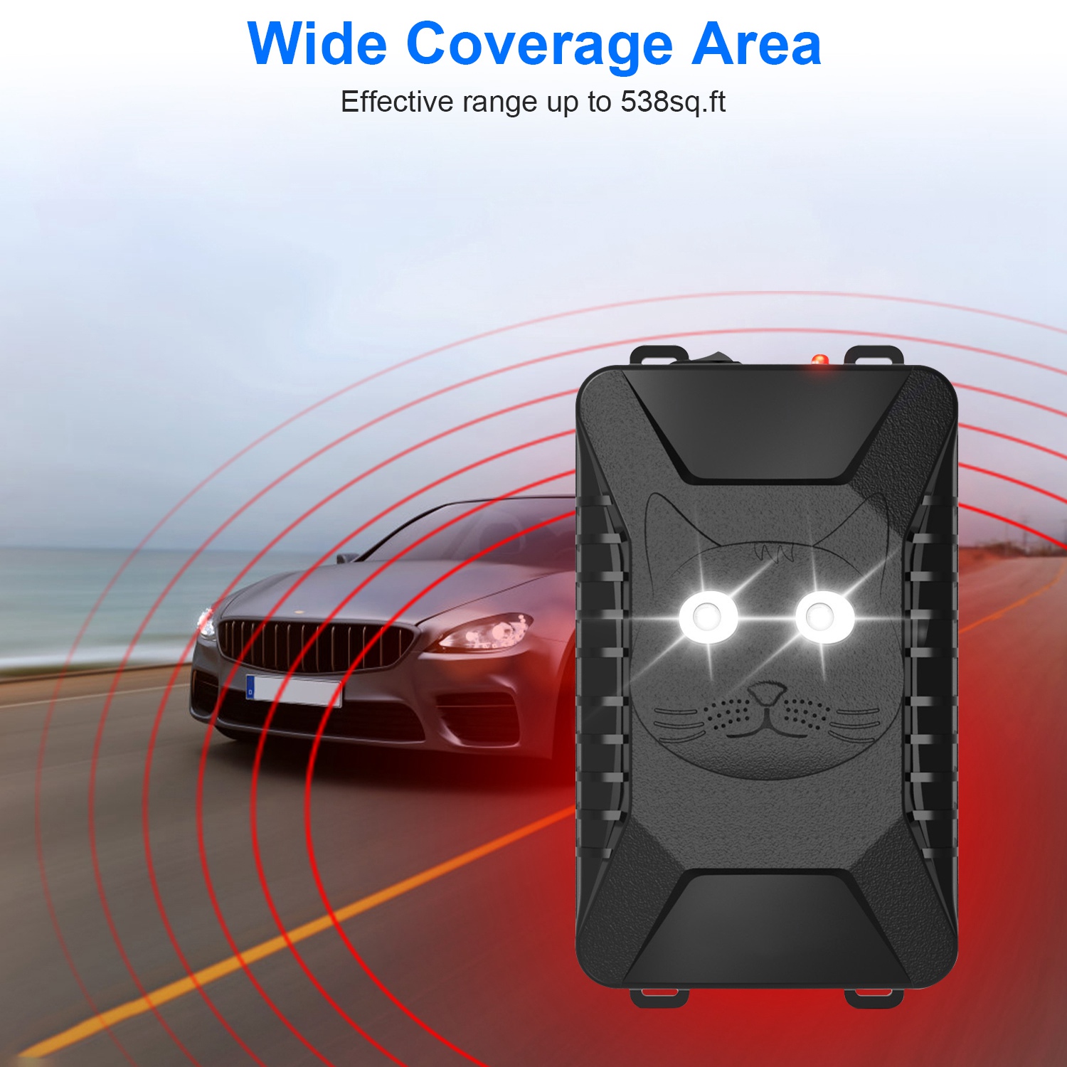 2 Packs Under Hood Ultrasonic Rodent For Spring Repellent Mouse Wildcat Control Portable Rodent Chaser With 3 Power Supplies For Car Home Garage — image 4