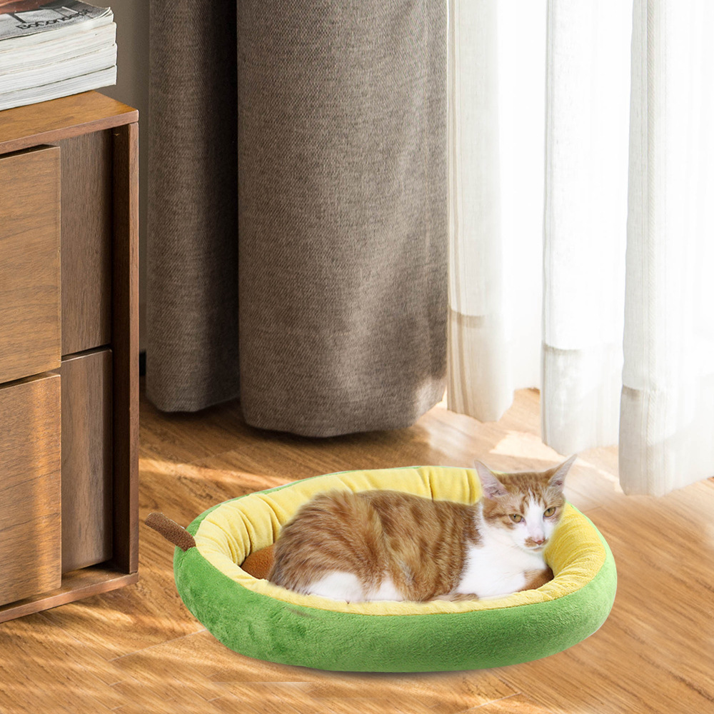Caja de Alimento para Mascotas - Nido de Aguacate para Gatos y Perros, Muestras de Frutas, Aislante Caliente para Invierno — imagen 1