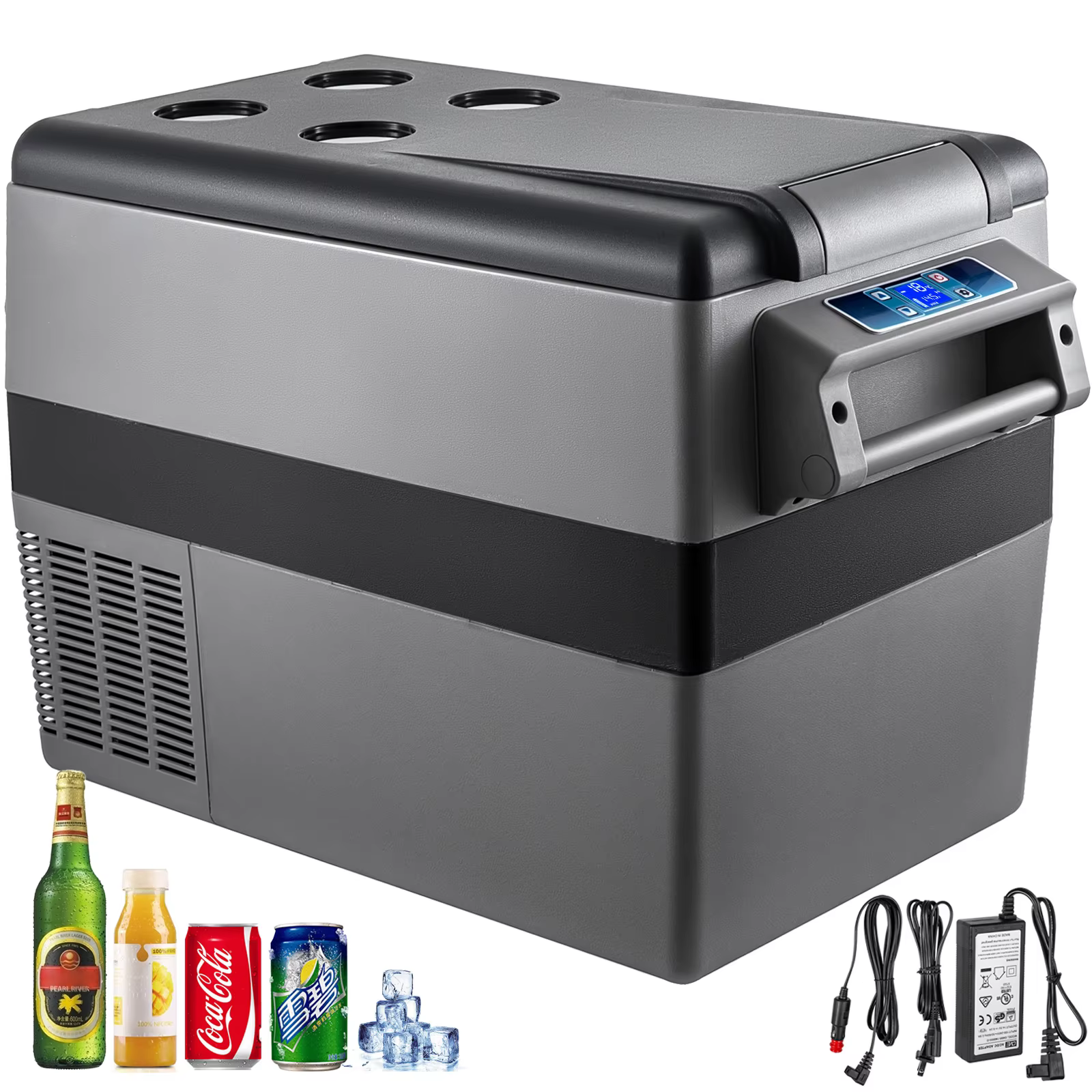 SucceBuy 20L 22L 35L 45L 55L Car Refrigerator Mini Fridge Freezer Portable Compressor Cooler DC 110-240V Ice Box for Camping — image 1