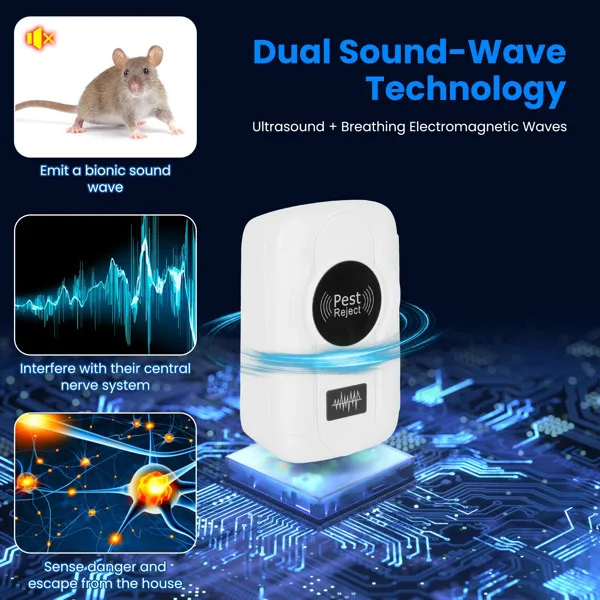6-Pack Ultrasonic Insect Repellent - Dual Sound-Wave Tech — image 4