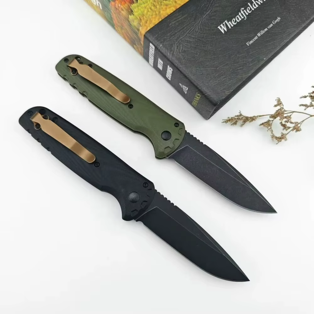 BM 4300 Folding Knife G10 Handle Wilderness Exploration, Hunting, Camp Survival, Ergonomic Handle, EDC Multi-functional Knives — image 2