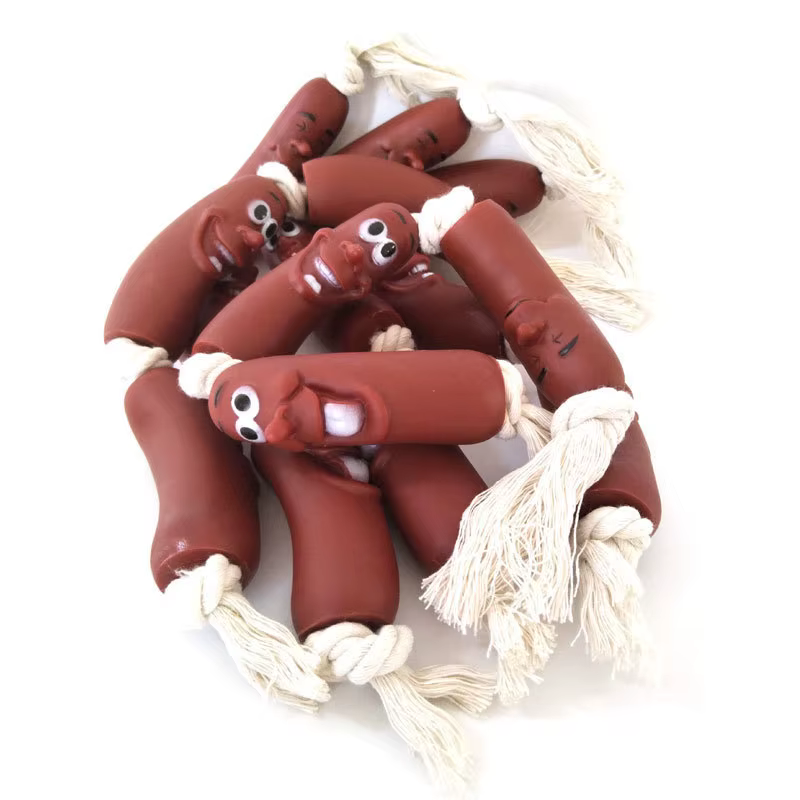 Dog Sausage Toy - Funny Knot Tug-of-War Toy, Durable Chew Toy for Physical Exhaustion, Self-Entertainment Boredom Buster Pet Toy — image 2