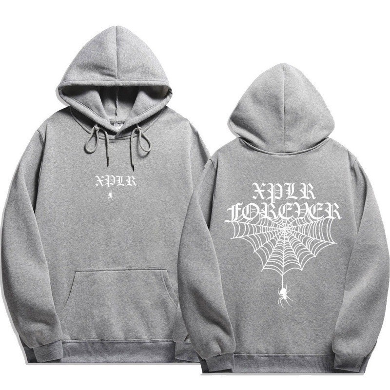 Sam and Colby XPLR Unisex Hoodie Sweatshirt with Spider Web Print — image 9
