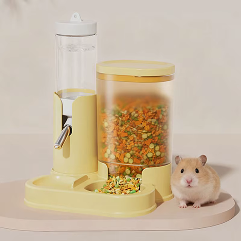 Auto Feeder And Waterer Two-in-One for Hamsters Guinea Pigs Chinchillas - Rolling Ball Water Bottle Integrated Feeding Tool — image 3