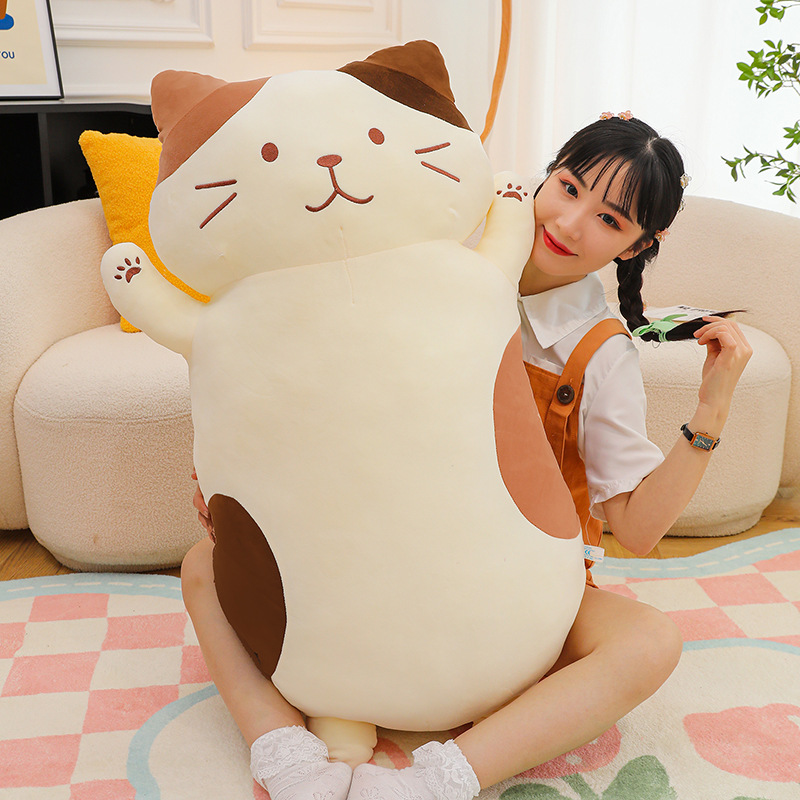 Cat Doll Girl Holding Big Doll Plush Toy Birthday Gift Girl — image 6