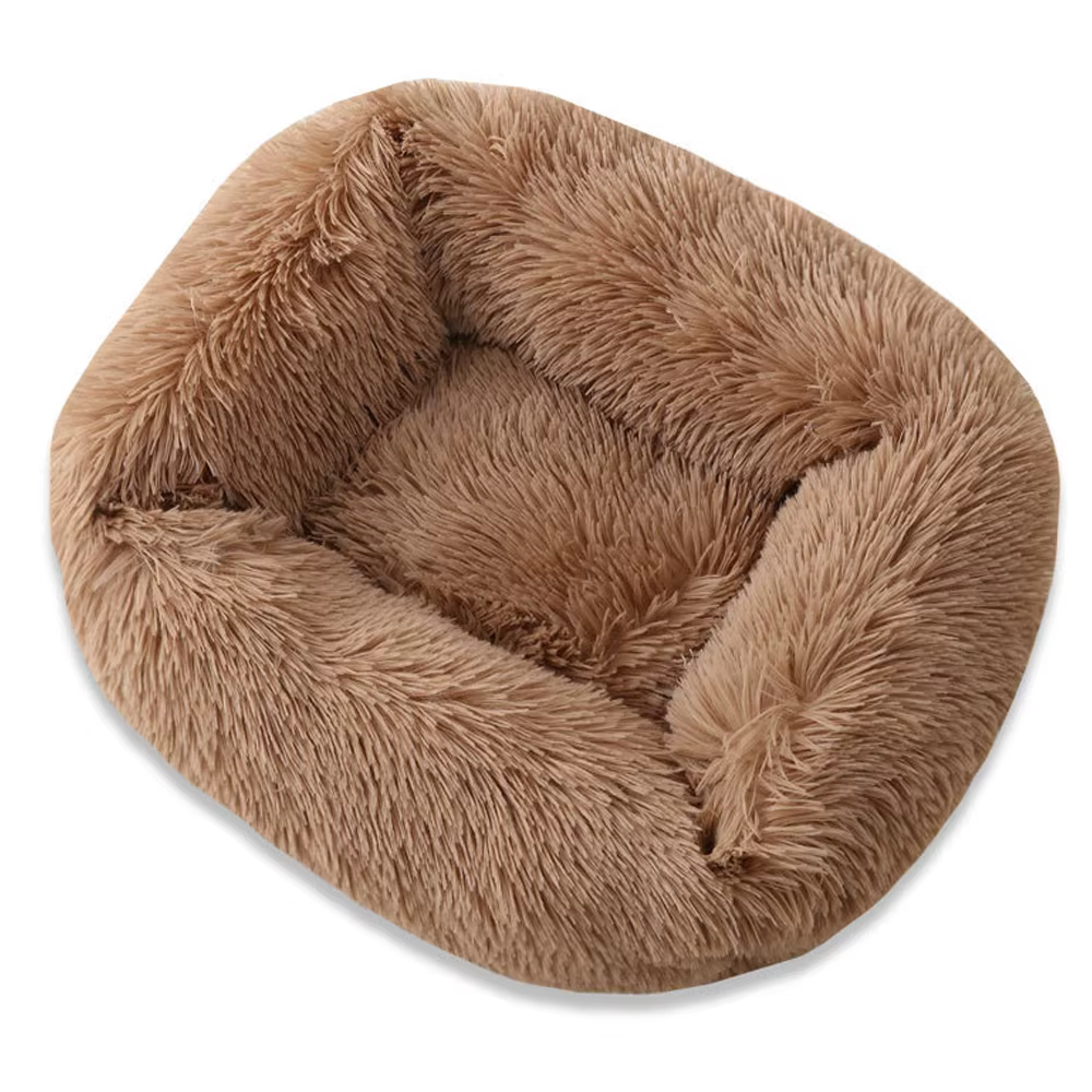 Square Dog Bed Long Plush Solid Color Pet Beds For Little Medium Large Pets Super Soft Winter Warm Sleeping Mats For Dogs Cats — image 12