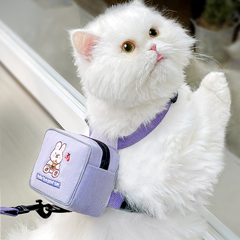 Nueva correa para mascotas para prevenir fugas de gatos vestido con correa de cinturón de pecho para caminar perros — imagen 1