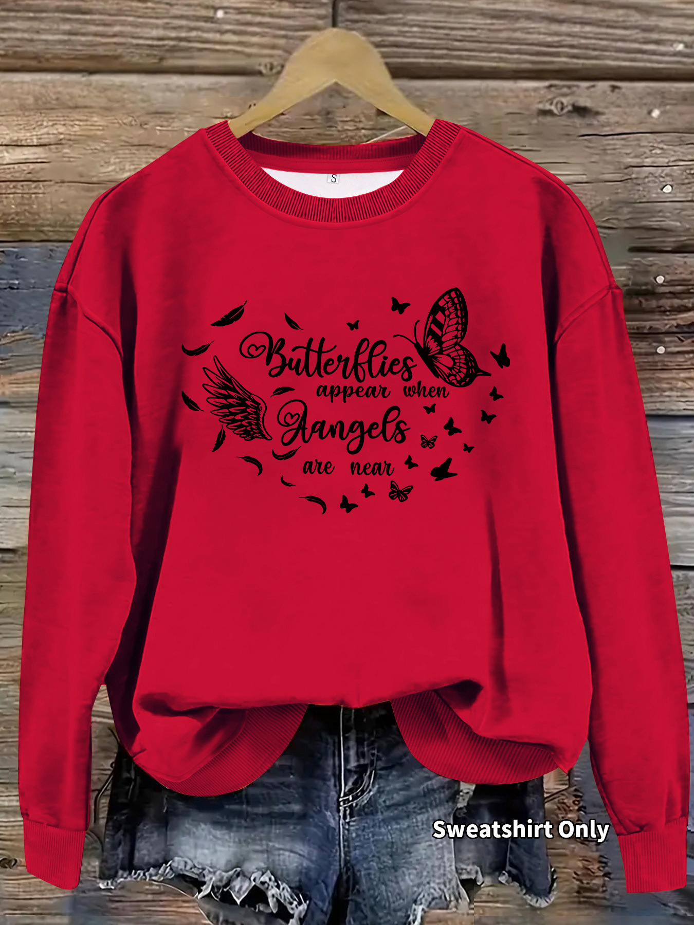 Butterfly printed long sleeved hoodie — imagen 9