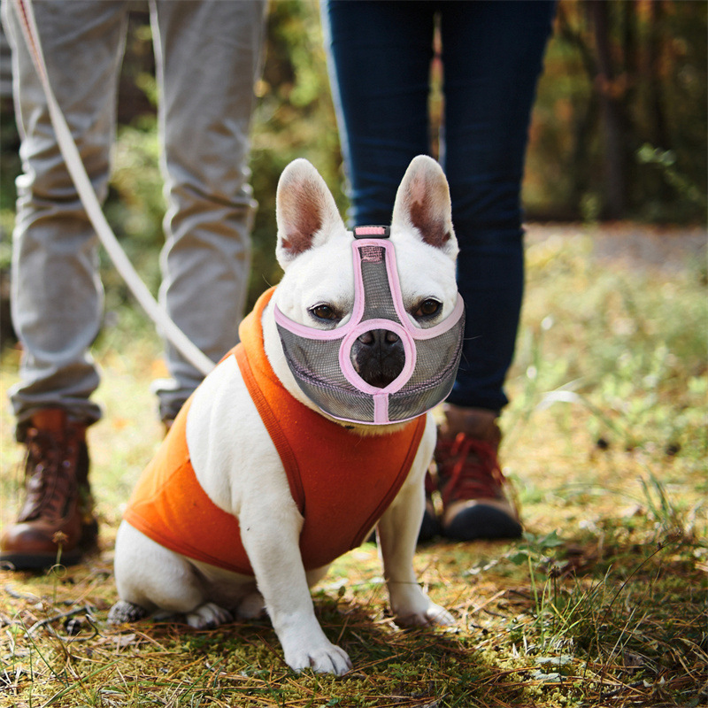 Bulldog Muzzle Pet Dog Muzzle Anti-Bite Anti-Random Eating Mask — image 4