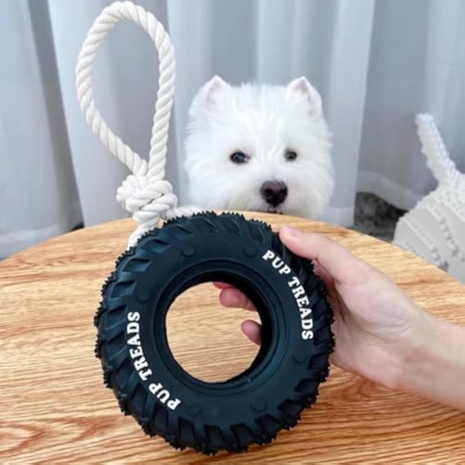 Durable Dog Toys For Aggressive Chewers Tough Interactive Dog Toys For Large Dogs Birthday Dog Chew Toy Teething Toys Treat Dispensing Dog Toy — image 1