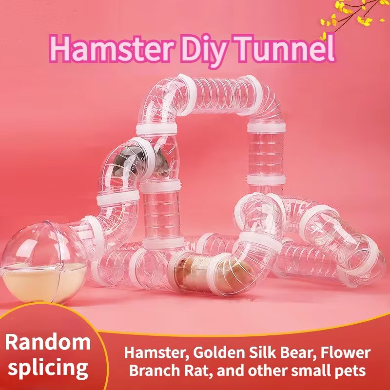 Jaula de Ratón Hamster Completa con Tubos y Túneles para Jugar y Construir — imagen 1