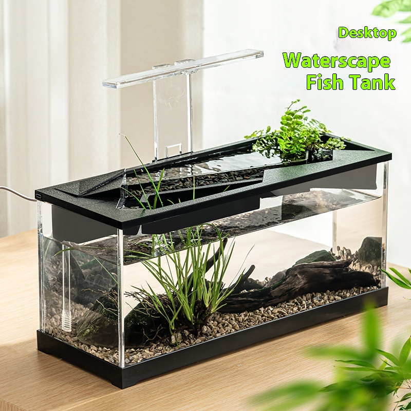 Acuario Todo en Uno de Acrílico con Filtro, Calefacción Circular e Iluminación Integrada — imagen 11
