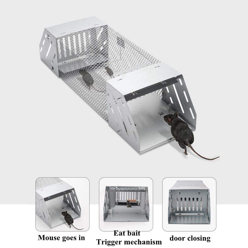 Humane Rat Trap, Chipmunk Rodent Trap That Work for Indoor and Outdoor Small Animal - Mouse Voles Hamsters Live Cage — image 1