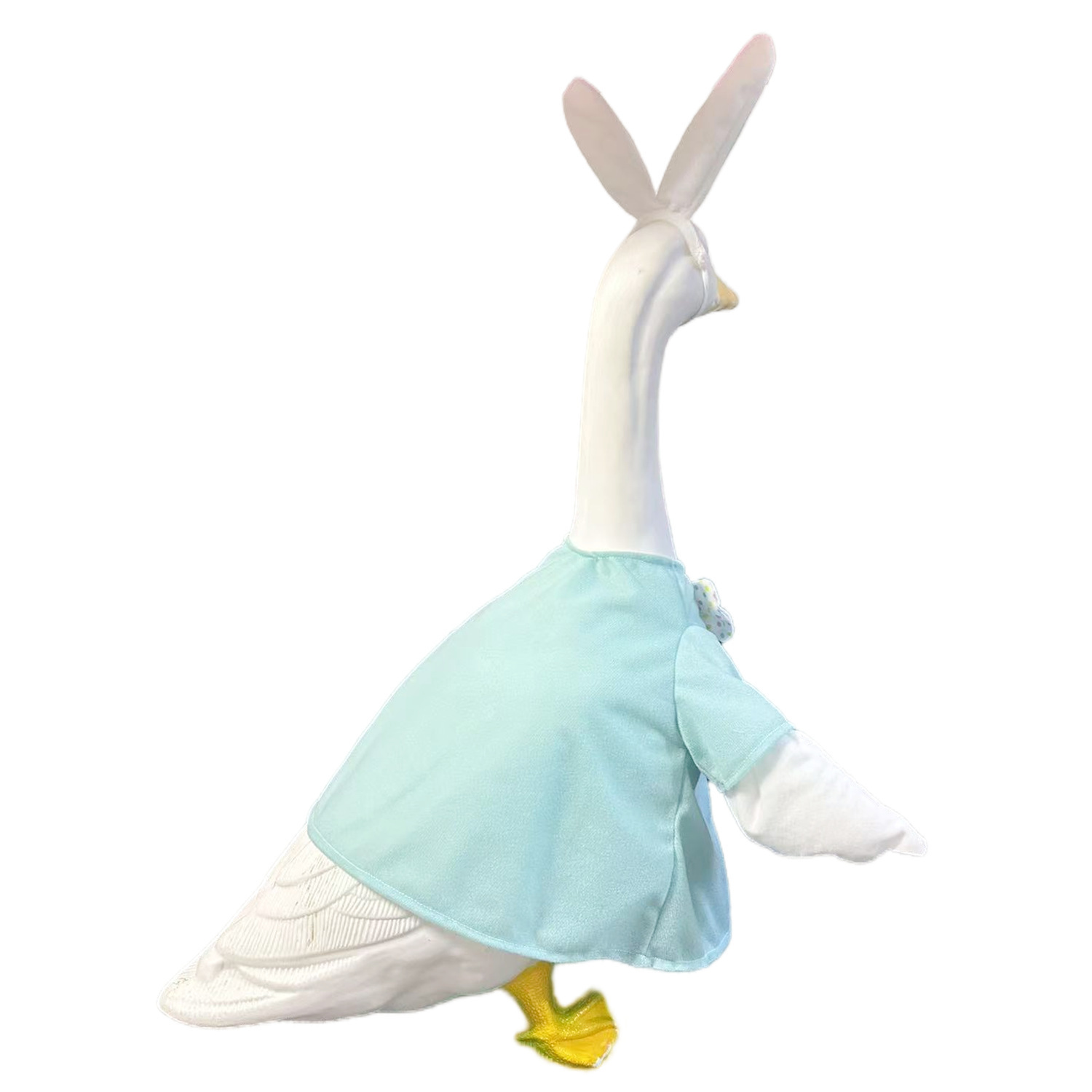 PorchGooseCostume Cute Easter Bunny Ear Goose Costume Outdoor Yard Decorative Dress for Geese — image 4