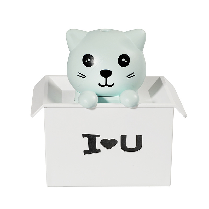 New Creative Explosion Cat Humidifier Home Custom Desktop USB Aromatherapy Negative Ion Air Purifier Atomizer — image 6