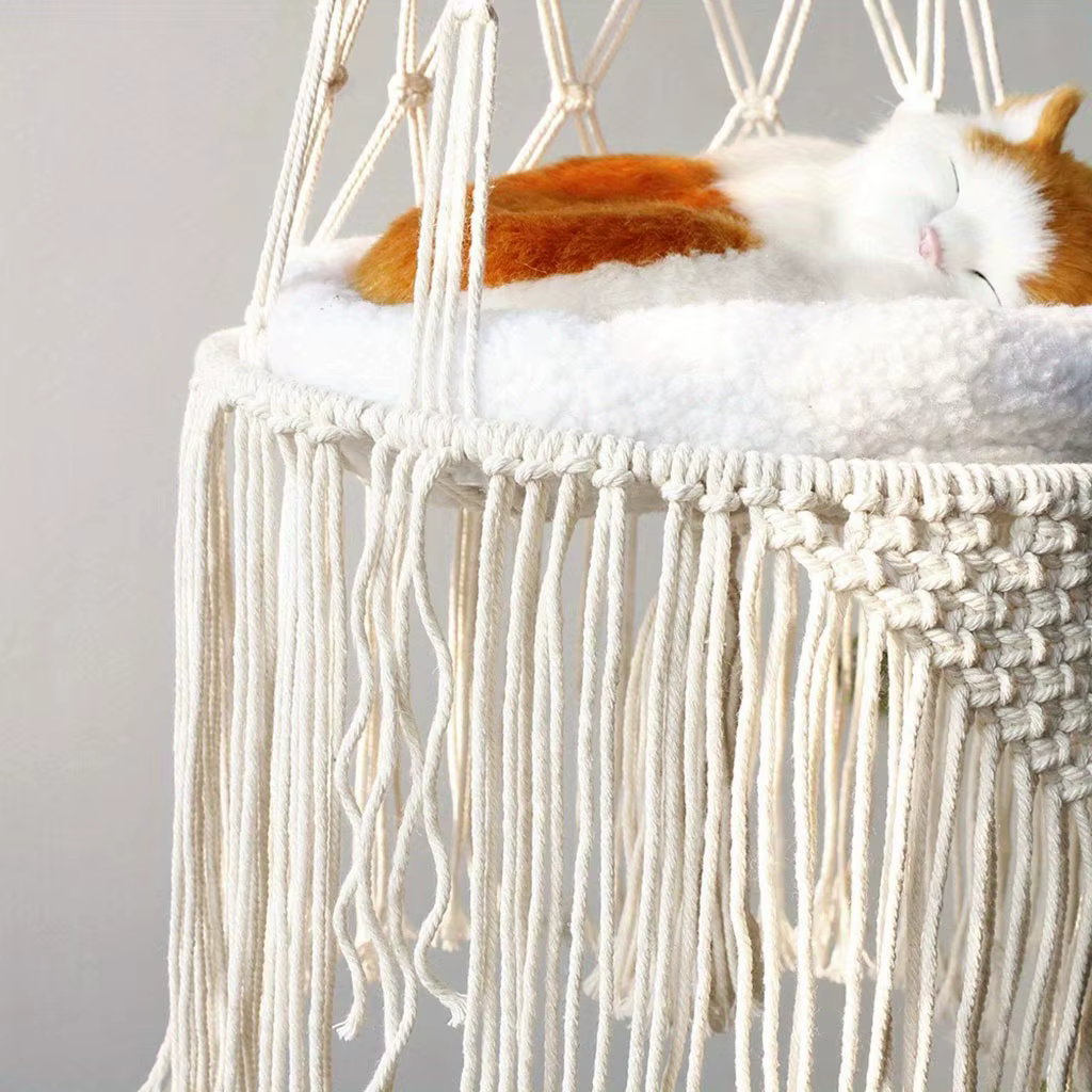Hamaca para Gatos en Ventana y Balcón – Kit de Accesorios para Mascotas, Dormilón de Verano — imagen 5