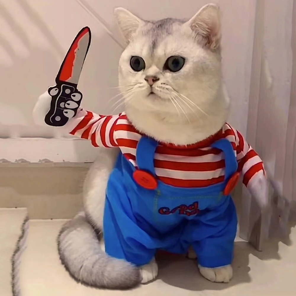 Ropa Divertida para Gatos de Halloween: Trajes Creativos para Perros y Gatos Pequeños y Medianos — imagen 1