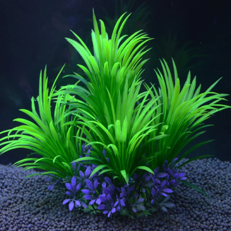 Artificial Aquarium Decoration Plants Small Water Weeds Ornament Aquatic Plant Fish Tank Accessories Decoration Landscape — image 2