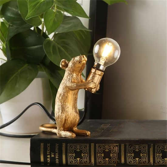 Lámpara de Resina Mini Animal Ratón Luz — imagen 11