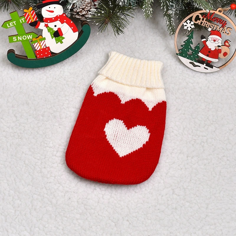 Pet clothes for autumn and winter warm knit Christmas teddy cat sweaters cat and dog clothing — image 4