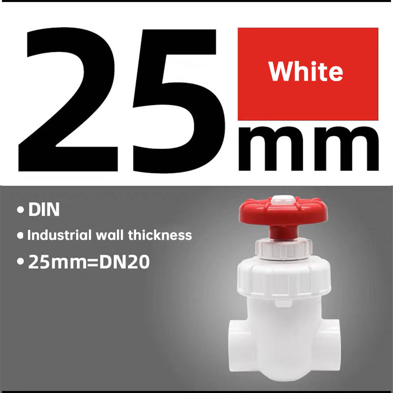 25/32/40mm UPVC Control Valve - Corrosion Resistant Plastic Gate Valve for Aquarium Sump & Garden Drip Irrigation Accessories — image 9