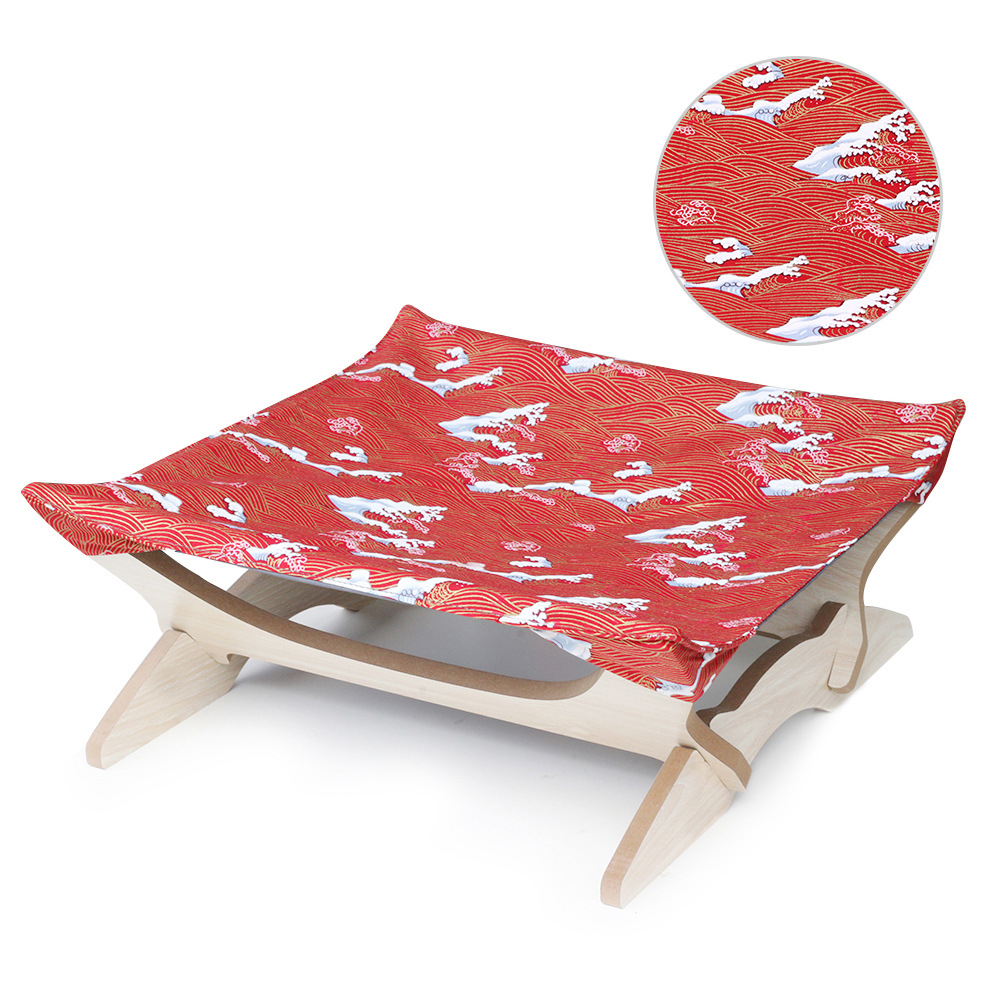 Hammaca para gatos de madera - Colgador para cuatro estaciones - Color multicolor — imagen 6