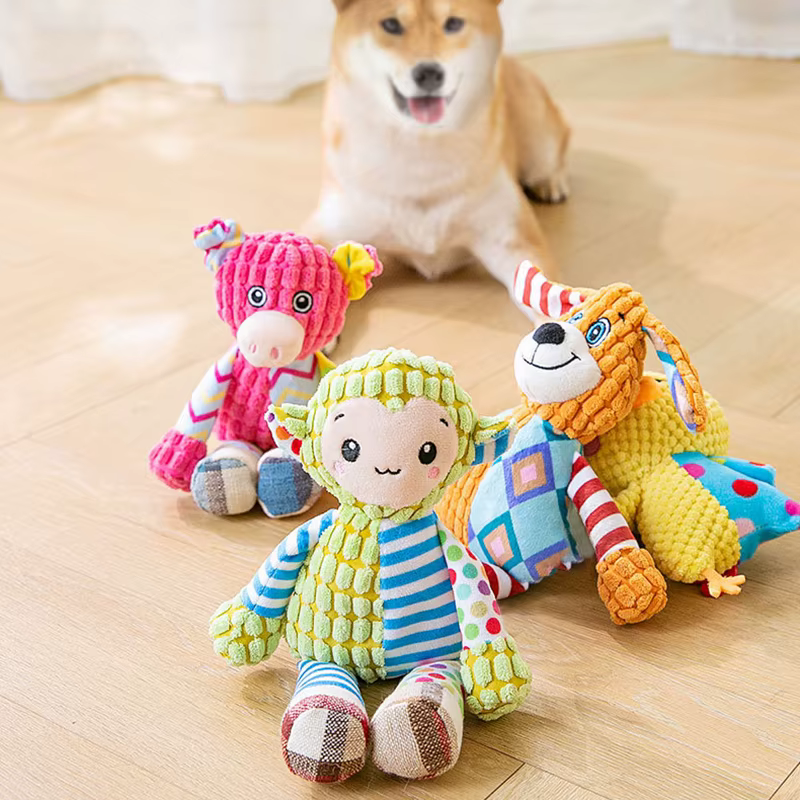 Juguete de Plush para Mascotas Gato Perro Rompecabezas Interactivo Sonoro Corte Resista Animales Adorables Juguetes para Mascotas — imagen 5