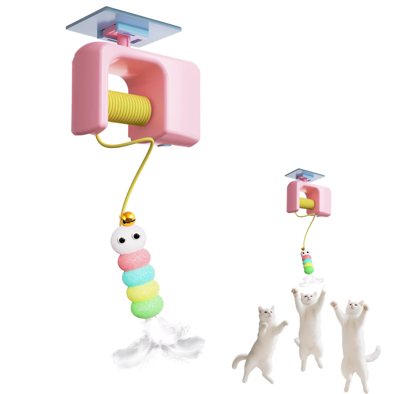 Caterpillar and Flying Bird Suitable for Self-playing Pet Chasing Toys Interactive Cat Toys for Indoor Cats Hanging Automatic — image 1