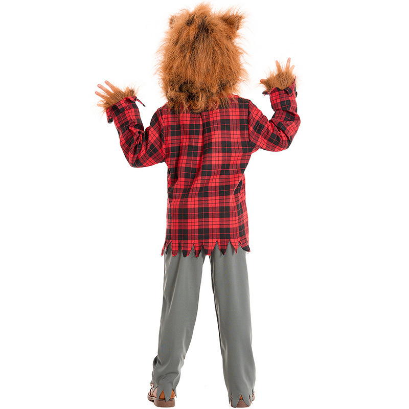 Halloween Kids' Costume Animal Werewolf Outfit for Boys and Girls, Cosplay Big Bad Wolf and Little Red Riding Hood — image 5