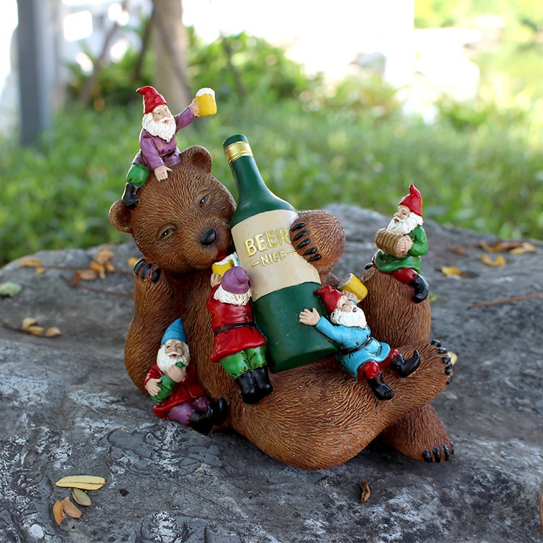Drunken Bear Resin Crafts Garden and Courtyard Decoration — image 5