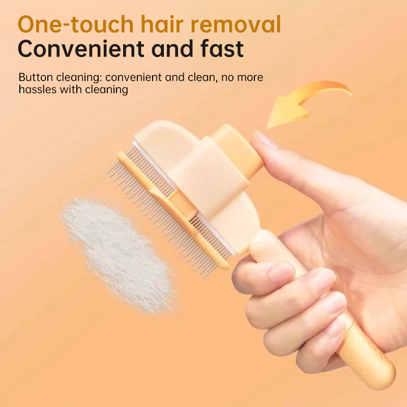 Dog & Cat Grooming Brush: Automatic Hair Remover with 1-Button Self-Cleaning & Massage — image 7