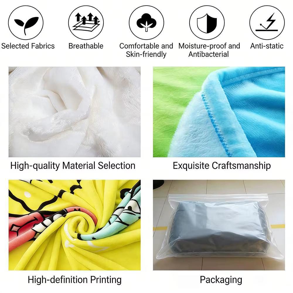 Felix the Cat Throw Lightweight 240g Flannel Blanket Soft Skin-friendly for Summer Cooling — image 2