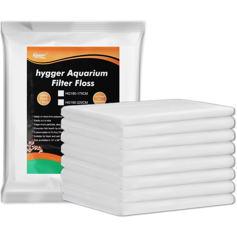 Guata Filtrante para Acuario de 1'' de Grosor, 12" x 68", Fibra de Poliéster, Medio Filtrante para Peceras, Almohadilla Filtrante para Pulir el Agua, para Filtros de Sump, Canister y de Colgar (Hang On Back), Cortar a Medida — imagen 1
