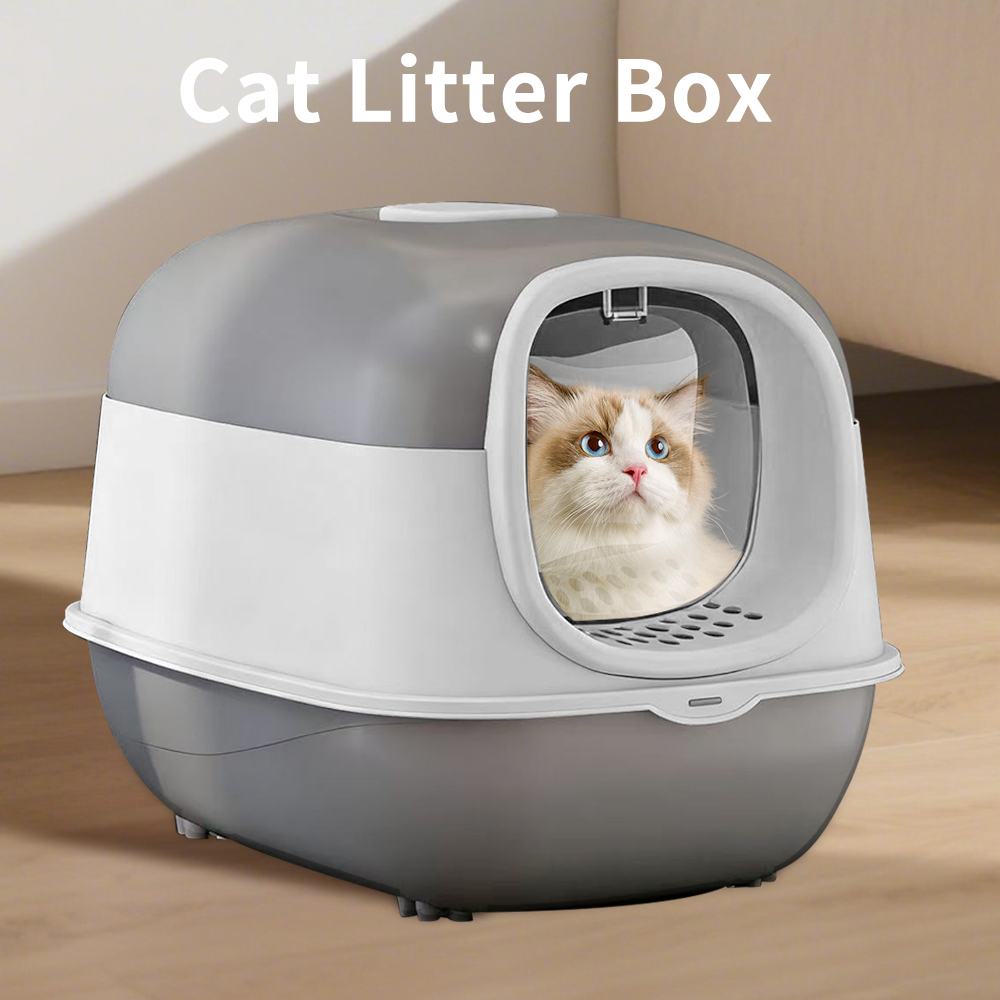 Antibacterial Odor-Lock Fully Enclosed Cat Litter Box, Anti-Splashing Easy Clean Pet Toilet For Kittens — image 4