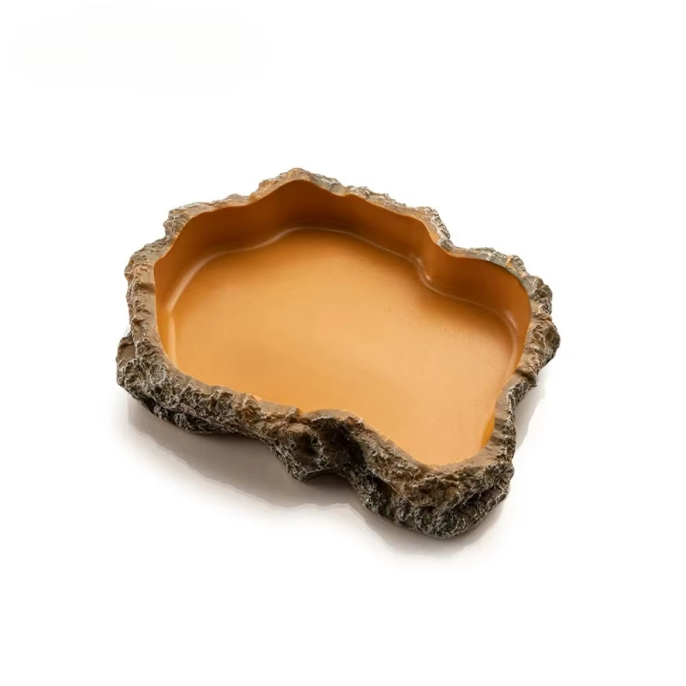 Reptile Feeder Amphibian Feeding Dishes Terrarium Decor Plate Reptile Bowls for Frog Chameleon Tortoise Bearded Dragon Turtle — image 6