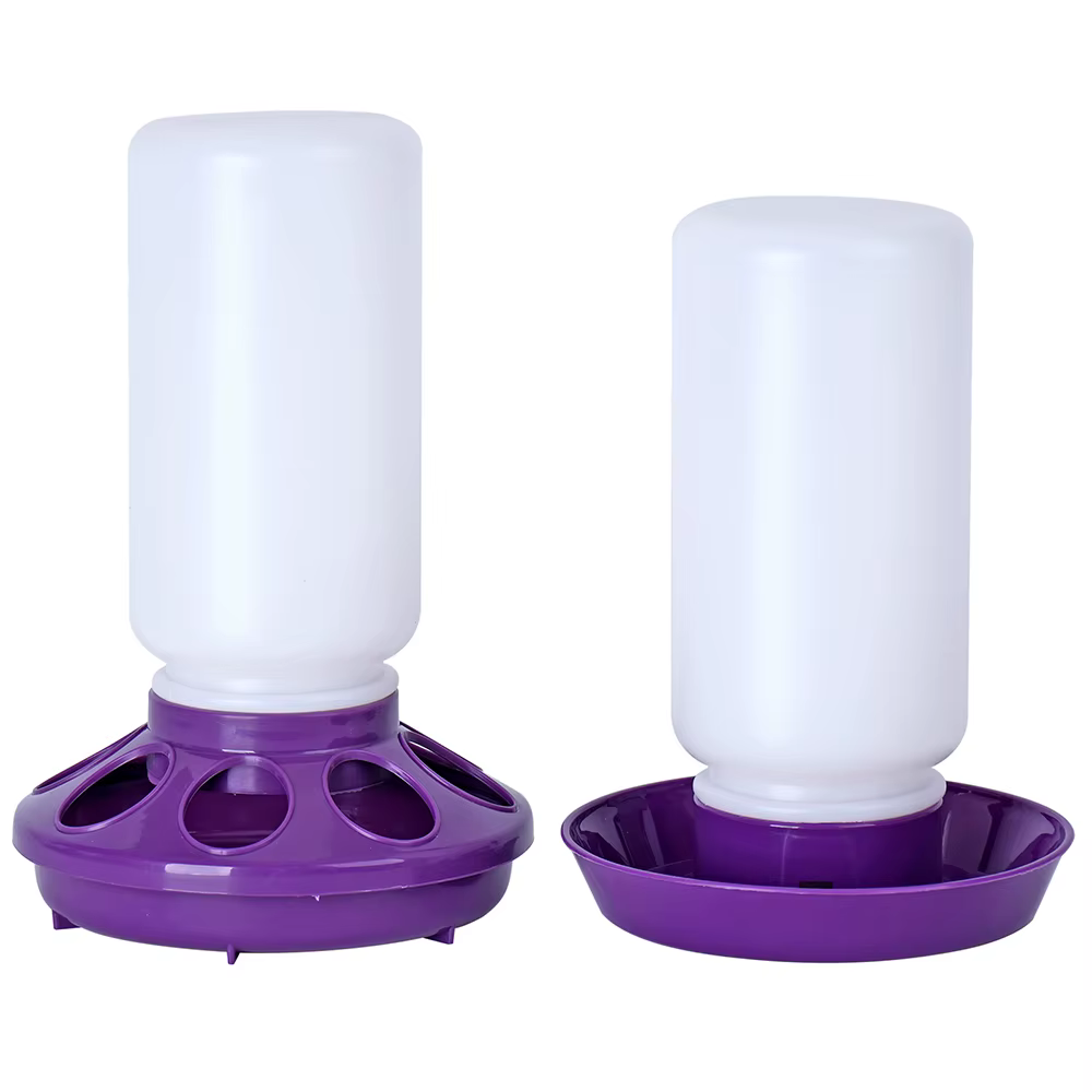 Chicken Feeder Bucket Water Fountain Automatic Chick Drinker Bucket Drinking Quail Drinking Bird Equipment Waterer Raise Tool — image 2