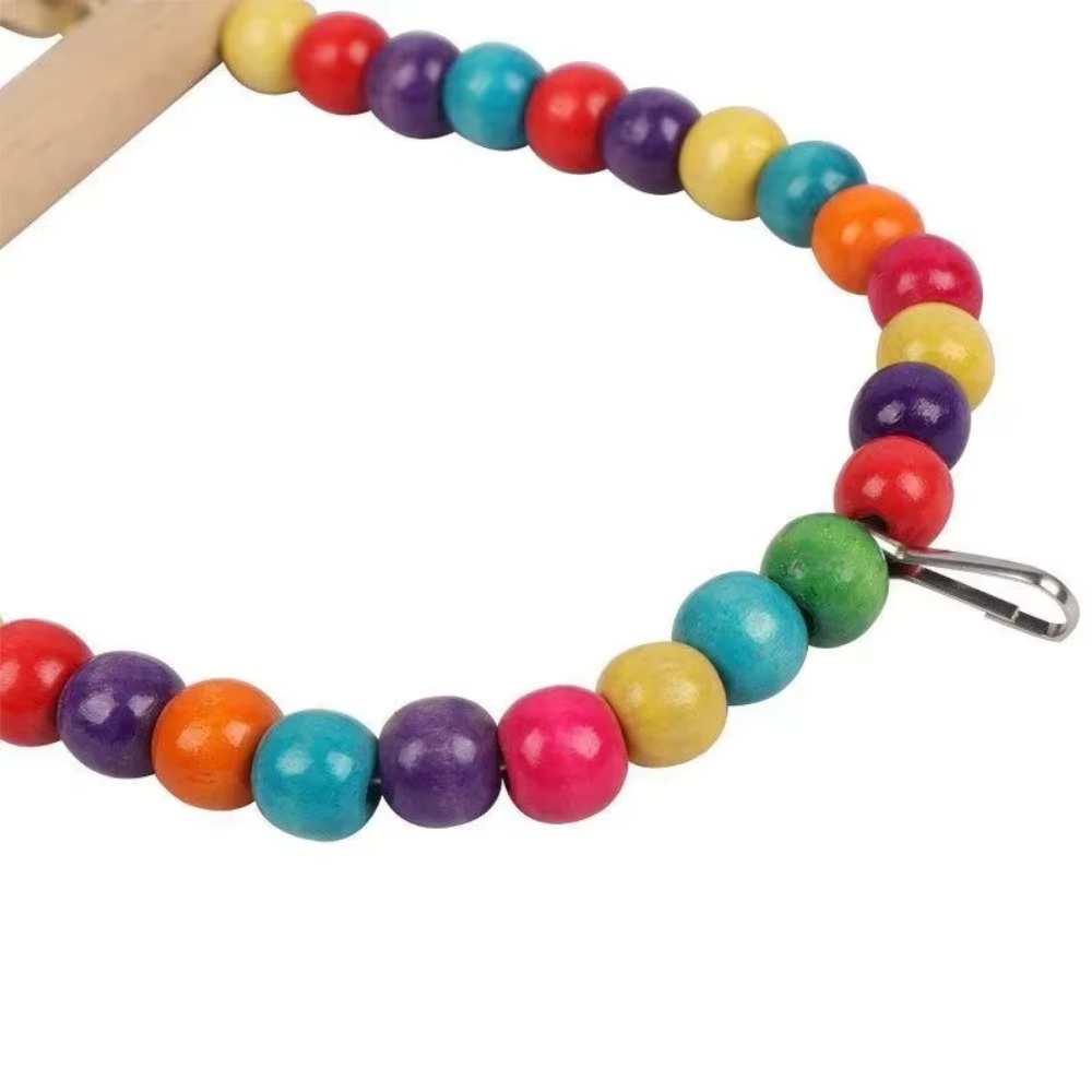 Juguete para pájaros: columpio de madera para periquitos, soporte de columpio de pájaro, juguete para mascotas, accesorios para pájaros — imagen 4