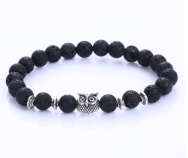 Natural Stone Owl Head Yoga Bracelet — image 22