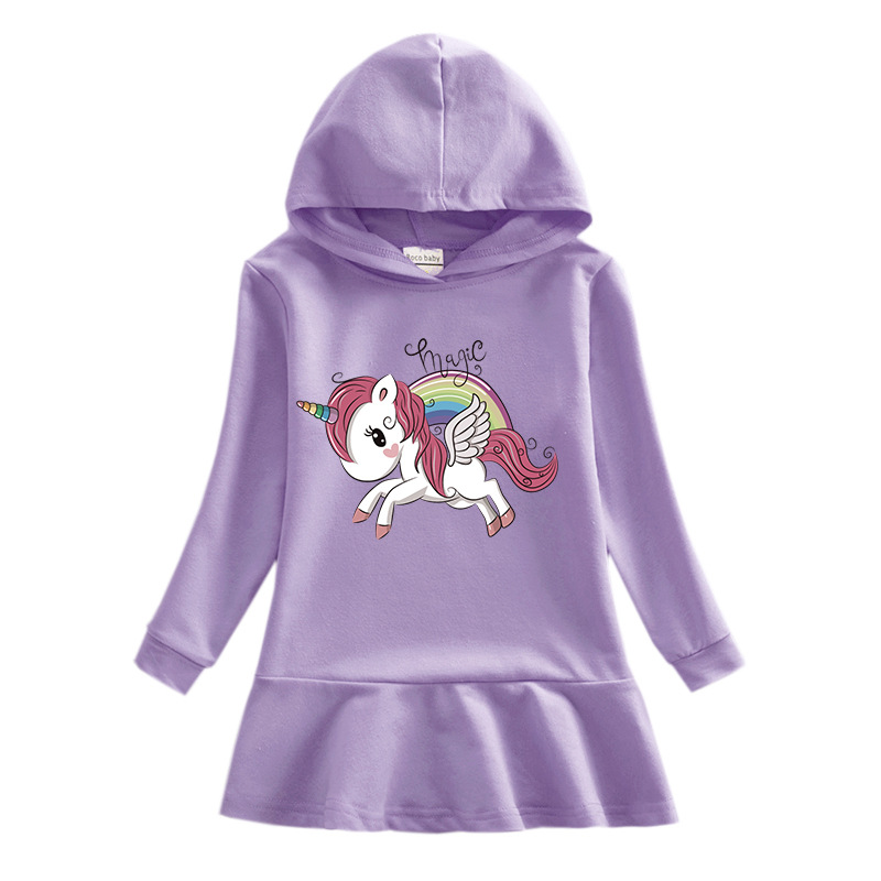 Pony girl hooded hoodie dress — image 8