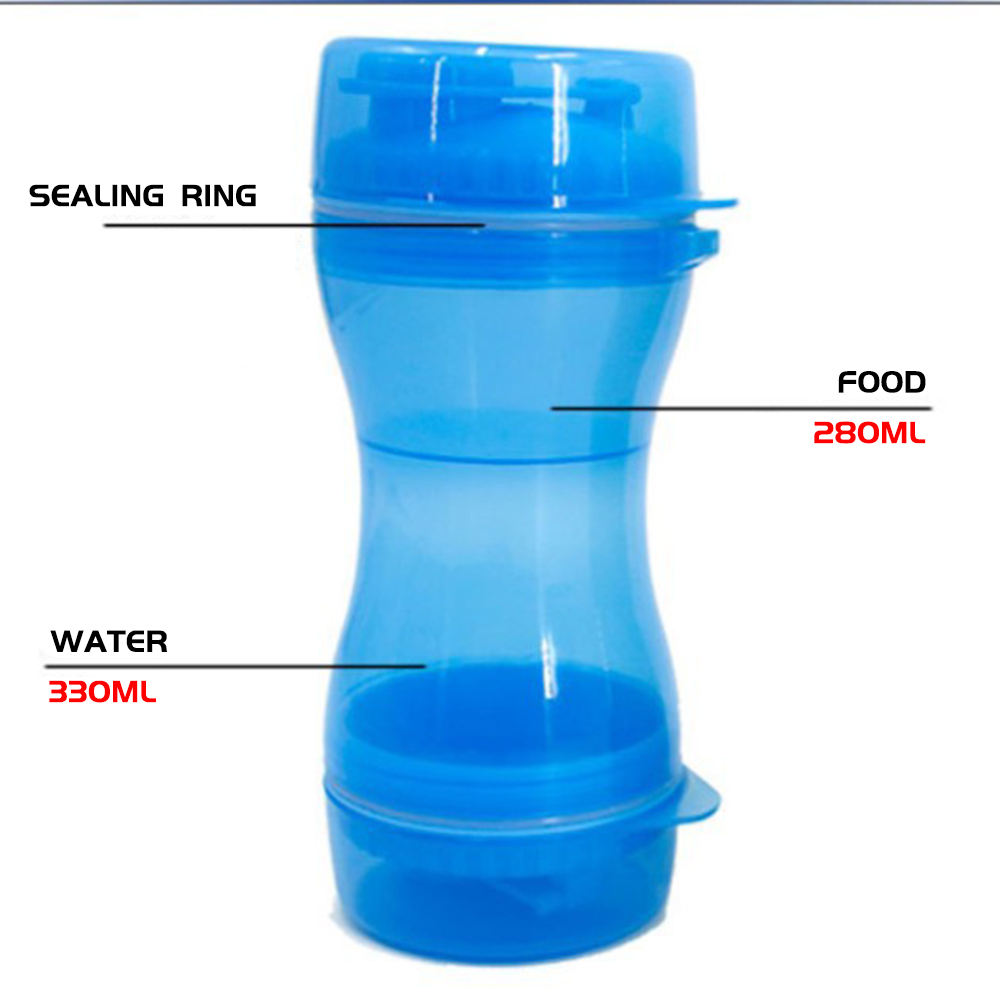 Pet Water Cup Outdoor Travel Portable Water Bottle Water Food Cup Dual-Use Cup Drinking Bottle Cats And Dogs Drinking Supplies — image 2