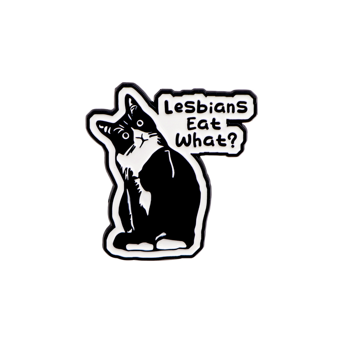 Broche de Gato Negro Adorable de Caricatura para Dama, Pin Insignia de Aleación Metálica, Accesorio para Mochila, Insignia — imagen 11