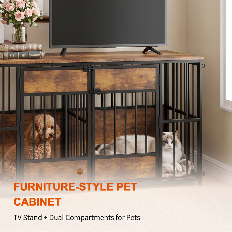 Caja de Perro en Madera con Estilo de Decoración, Reostador Grande para Mascotas — imagen 7