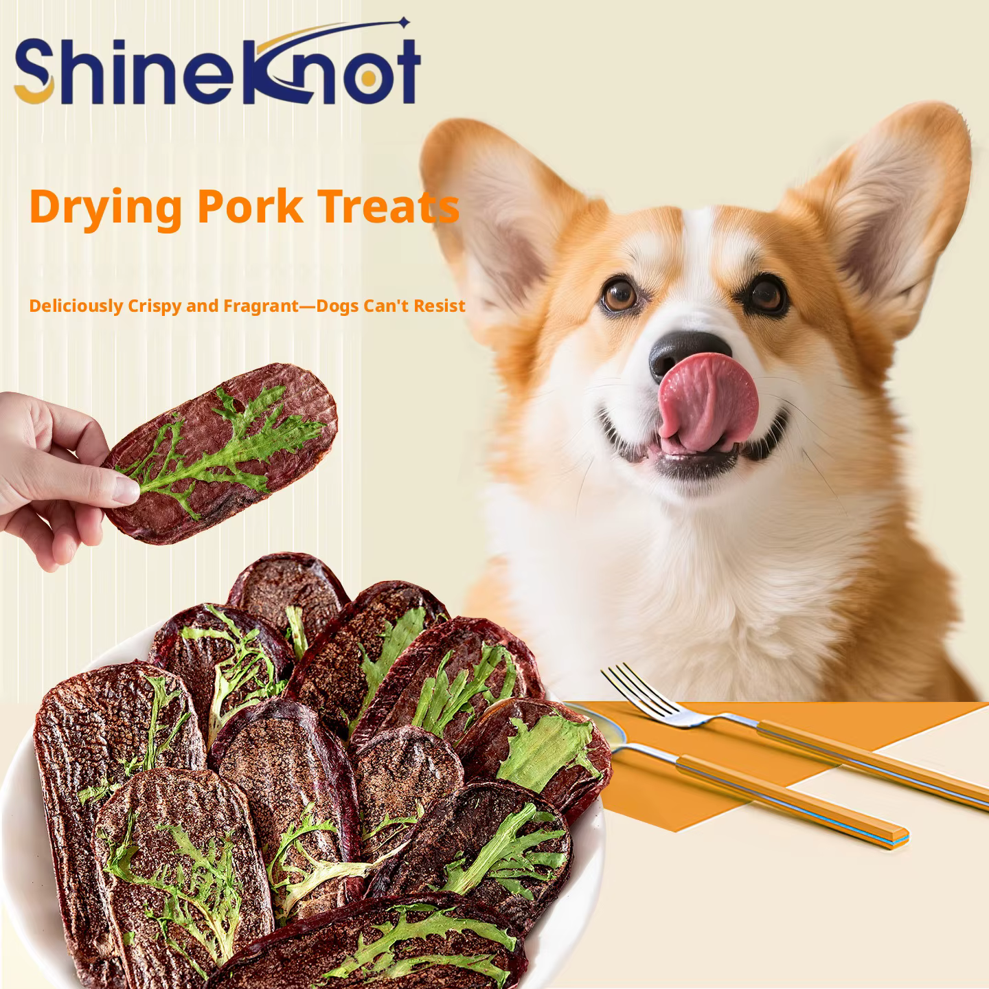 SHINEKNOT Comida para Mascotas 0% Aditivos - Trozos Secos de Próstata de Cerdo Deshidratados, Recompensas para Perros y Gatos para Refrescarse, Snacks Congelados — imagen 1