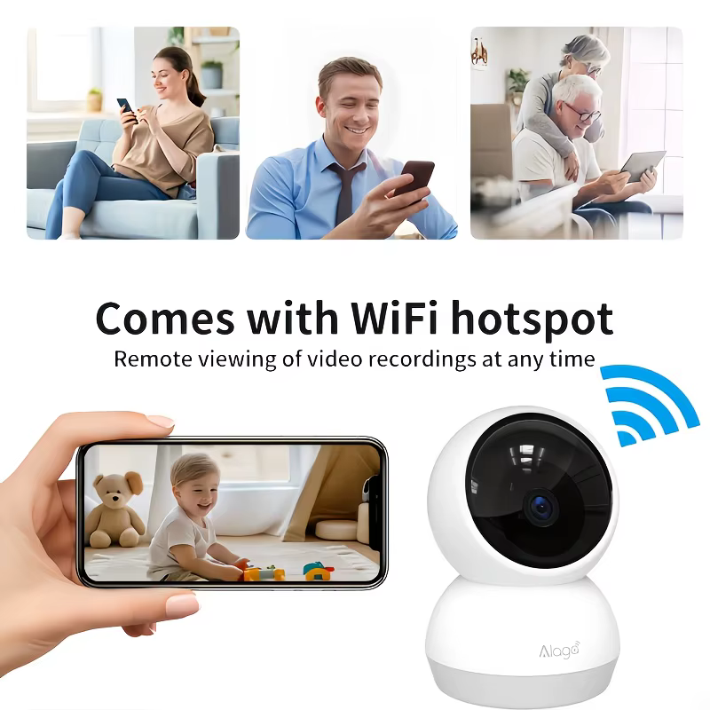 3K Pet Cámara para perros con aplicación móvil, WiFi 5G/2.4G, cámara de seguridad interior para bebés, detección AI 360° de panorámica e inclinación, audio bidireccional, visión nocturna — imagen 4